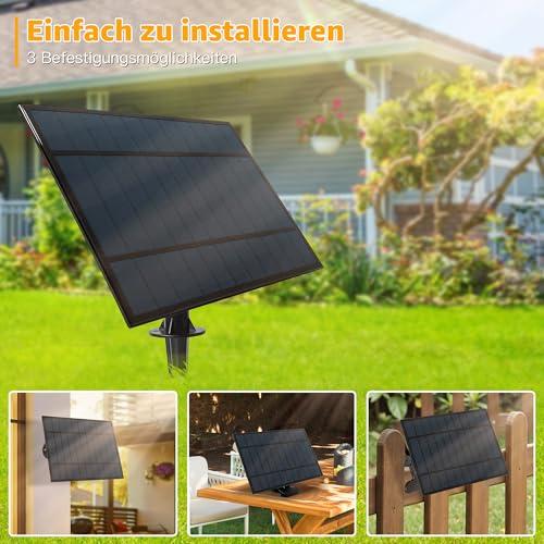 Ollny Solar Lichterkette Außen 10M mit 16+1 LED-Glühbirnen, Solarbetriebene G40 Außenbeleuchtung mit Fernbedienung, 3 Beleuchtungsmodi, Timer-Funktion, IP65 wasserdichte für Garten, Balkon, Partydeko