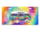 Hippy Soul Gnomes Aluminum Front License Plate