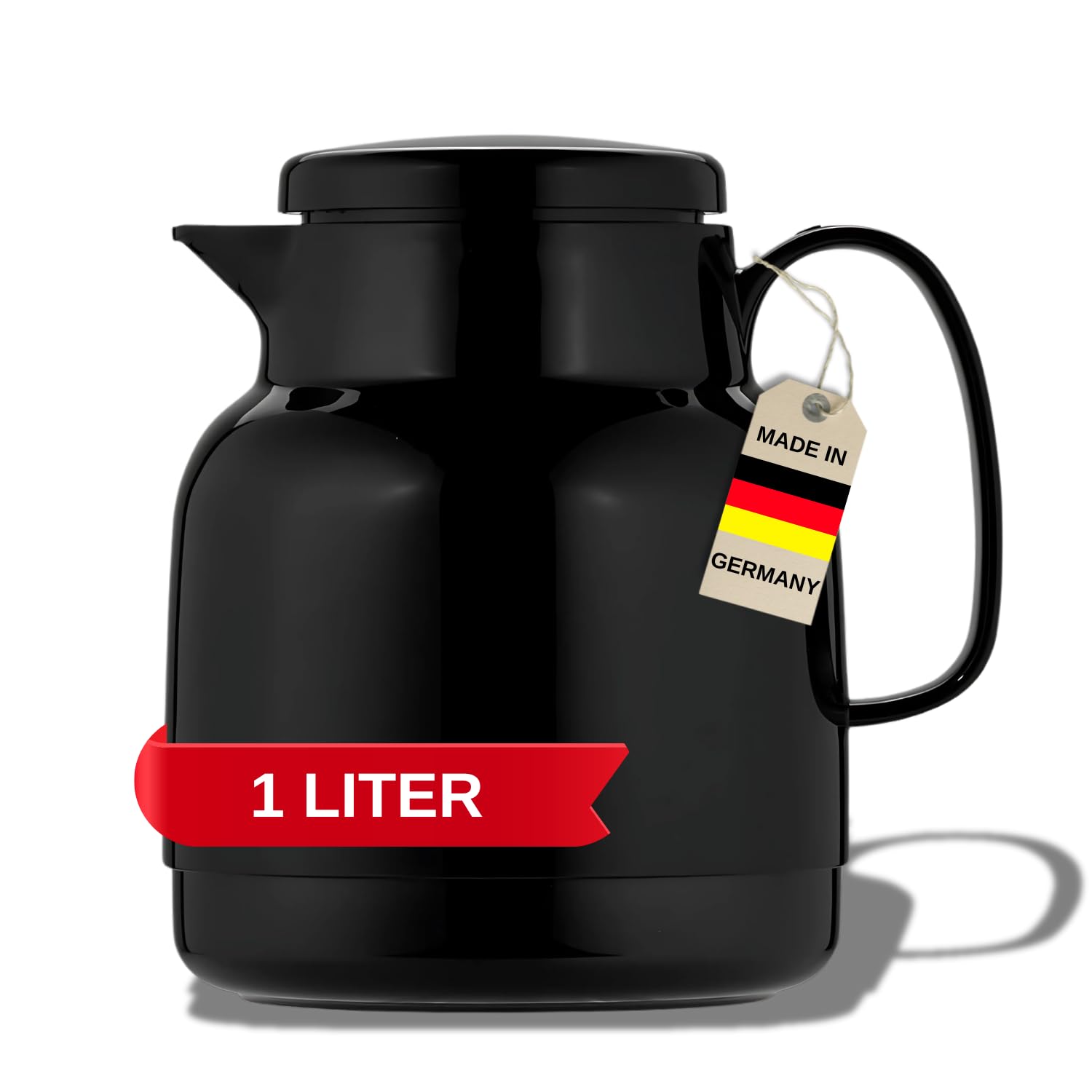 Amazon.com: Helios Mondo Vacuum Jug Black 1 Litre : Home & Kitchen