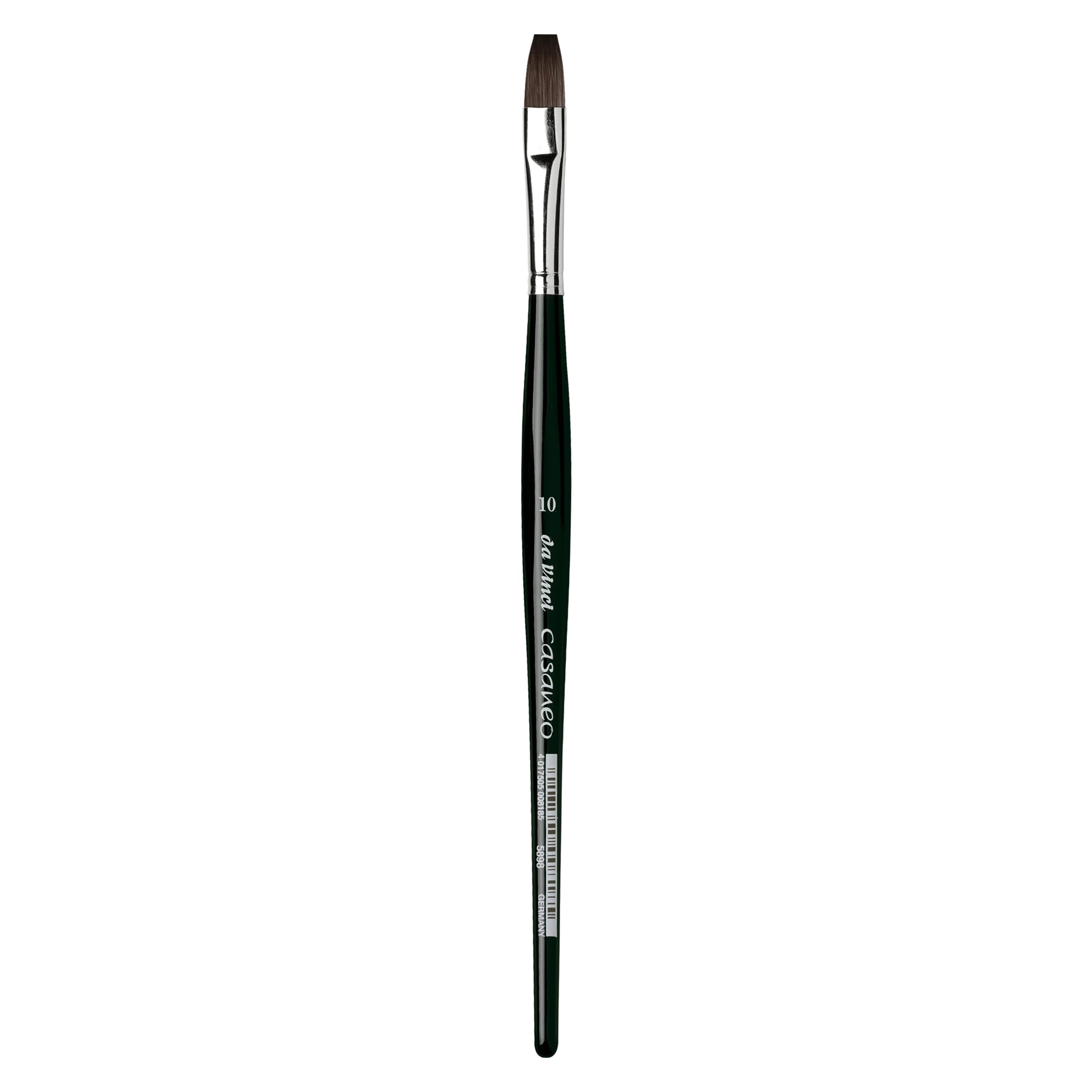 da Vinci, CASANEO, watercolour brush, synthetic fibres, artist's brush, watercolour painting, liquid acrylic paints, made in Germany, flat, size 10