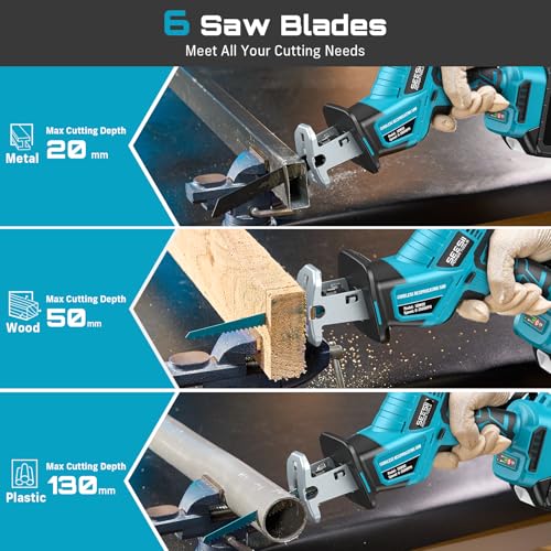 SEESII Brushless Cordless Reciprocating Saw