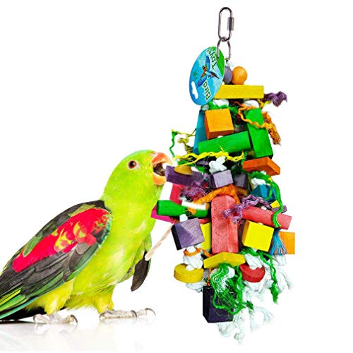 SunGrow Chewing Toy for Parrots, Cockatiels Macaw, Conure, Nibbling Keeps Beaks Trimmed, Preening