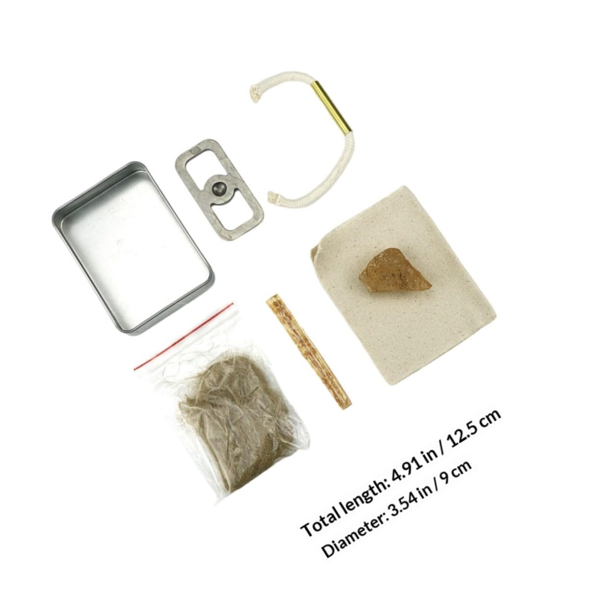 Kit de Cuerda de Fuego de Algodón para Supervivencia y Barbacoa al Aire Libre, Encendido Instantáneo, Adecuado para Camping y Principiantes, 1 Set