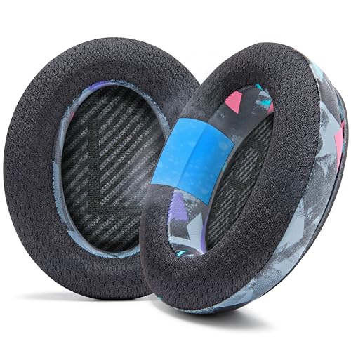 WC FreeZe QC35 - Cooling Gel Ear Pads for Bose QC35 & QC35ii (QuietComfort 35) Headphones & More, 90's Black