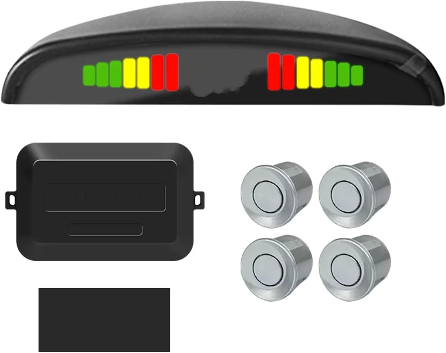 Generic Parking Kit LED Display 22mm 4 Sensors Backlight Reverse Backup Radar Monitoring System 8 Colors 12V Parking Assist Sensor