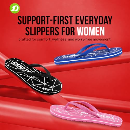 Image of DOCTOR EXTRA SOFT Women's Orthopedic and Diabetic Comfort Ortho Care, Bathroom Rubber Flip-Flops and House Slipper [OR-D-02]