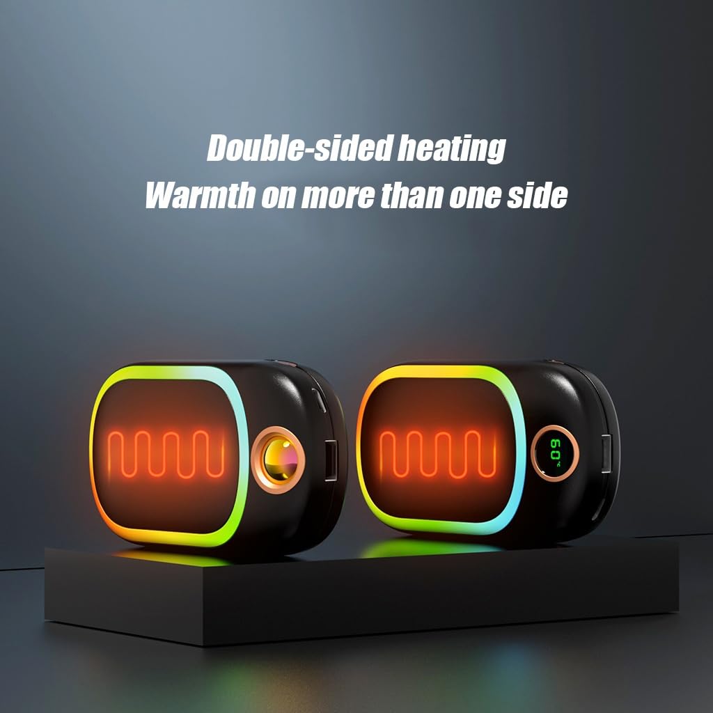 Scaldabagni elettrici ricaricabili - 10000mAh riutilizzabile Pocket Warmer, riscaldatore portatile all'aperto per campeggio, caccia, golf