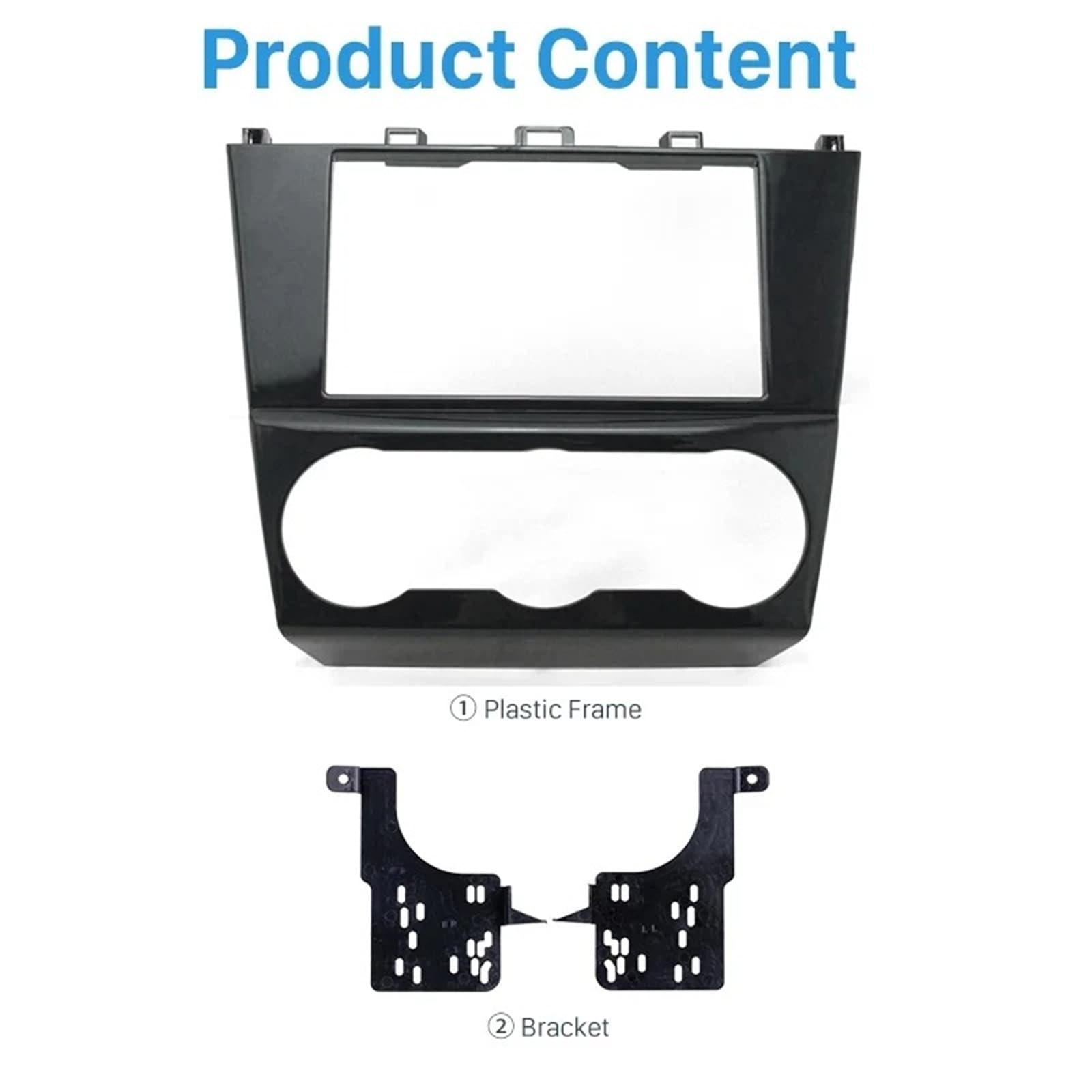 Cadre Panneau D'autoradio pour Subaru pour Impreza pour Forester XV 2015 + Voiture Réaménagement 2DIN Radio Stéréo DVD Cadre Fascia Tableau Bord Kits D'installation