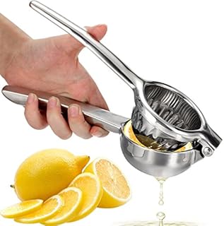 Ovos Citrus Juicer Lemon Squeezer Made From Heavy Duty 18/10 Stainless Steel  Lemon and Lime Juicer for Maximum Results BPA Free & Dishwasher Safe