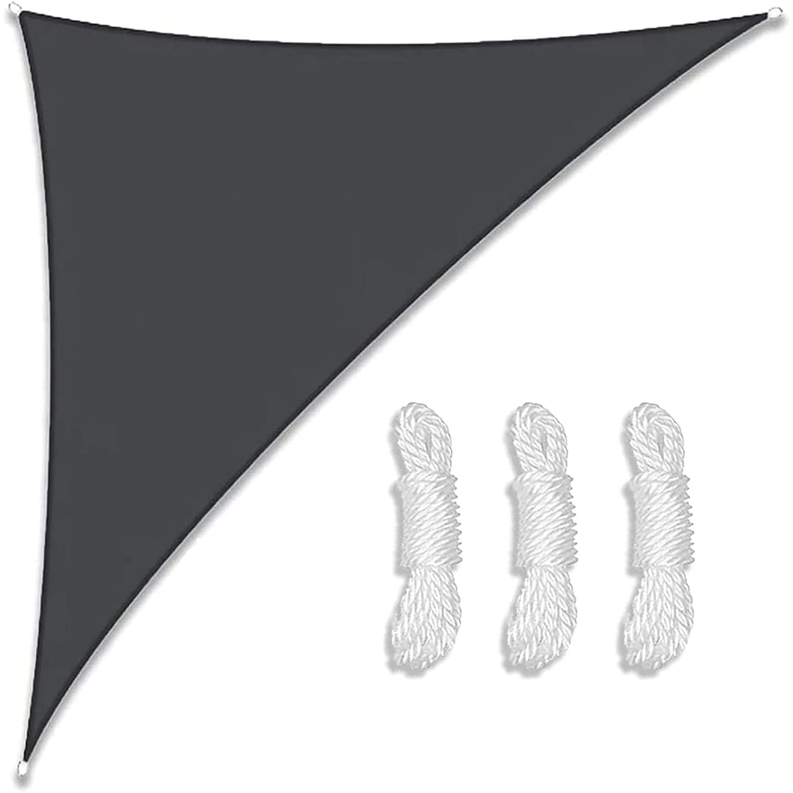 ZHANGY Waterproof Sun Shade Sail Shade Cloth for Patio 10x10x14ft, Garden Sun Shade Right Triangle UV Block Sunscreen Sail Breathable Shelter Fabric Screen with Rope, for Yard Activities
