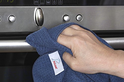 Alclear International Secador Mágico, Gamuza de Microfibra para el Coche, para el Cuidado del Coche, la Pintura del Coche, Moto, Cocina y Hogar, Vajilla, Trapo de Secado Suave, 60 x 40 cm, Azul