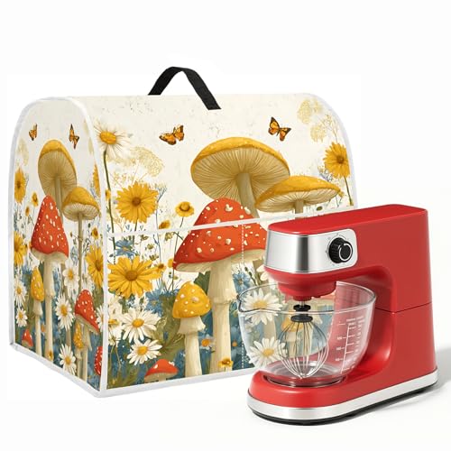 Image of Kitchen Dust Cover Compatible with 4.5 5 6 8 quart Stand Mixer | Kitchen Appliance Protective Covers with Top Handle and Pocket