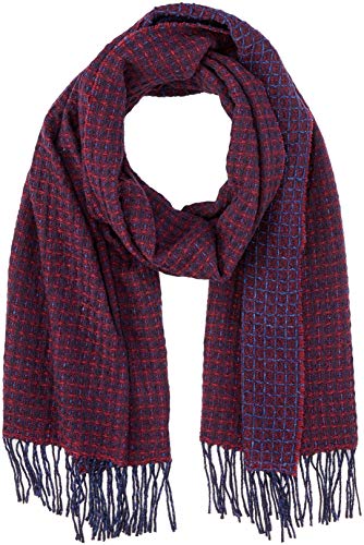 Hackett London Waffle Bufanda, Rojo (Red 255), Talla única para Hombre