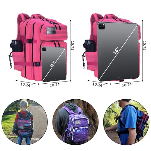 Image of Military Tactical Backpack 45L /25L 3 Day Assault Pack Molle Daypack Hiking Backpack for Men and Women