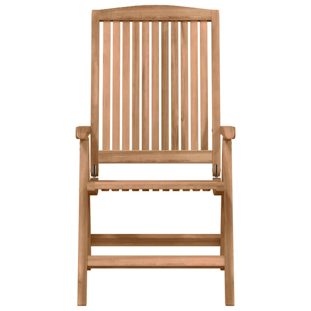 Set di 4 mobili da giardino in legno massiccio di teak, 74,5 x 60 x 104 cm, marrone, design moderno, robusto e durevole, per balcone, terrazza, giardino