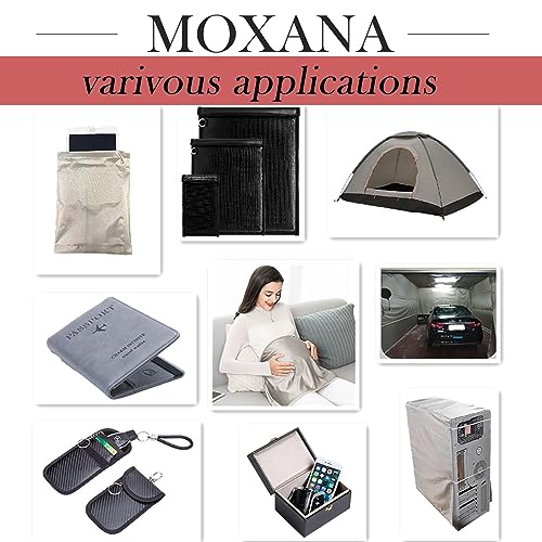 Moxona FABRIC88 Faraday Fabric Kit (44"W × 36"L Fabric + 36"L Tape).Multi-Purpose Conductive Cloth.Premium Soft Material Easy To Cut thumb #4
