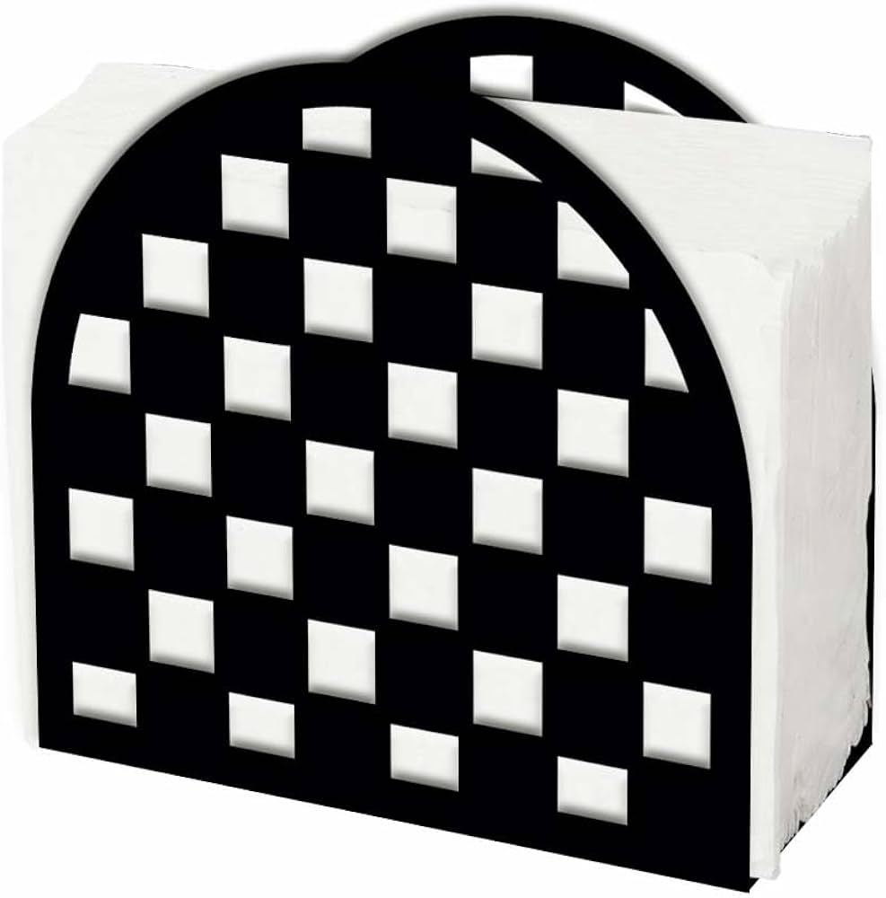 SUPERDANT Serviettenhalter Modern Schwarz Serviettenhalter Für Tische Freistehender Servietten Halter Tuchspender Aufrechter Serviettenständer Für Küche Kaffeeladen Esszimmer Dekor Küche, Haushalt & Wohnen