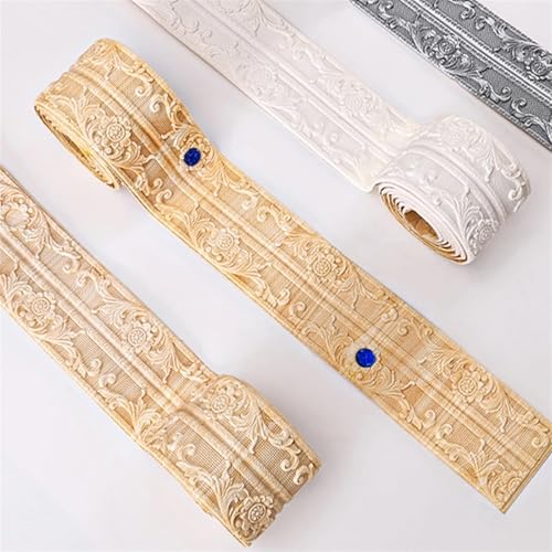 Borde de pared autoadhesivo para tapar imperfecciones y proteger zócalos de la humedad 3