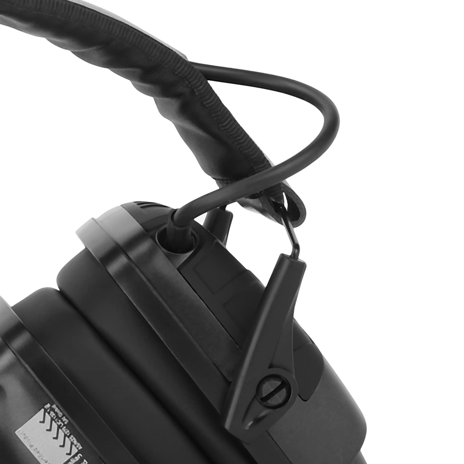 ZJchao - Orejeras de seguridad con reducción de ruidos, funda de protección auditiva, orejeras con cancelación de ruido y orejeras plegables para tiradores, Le Noir, medium