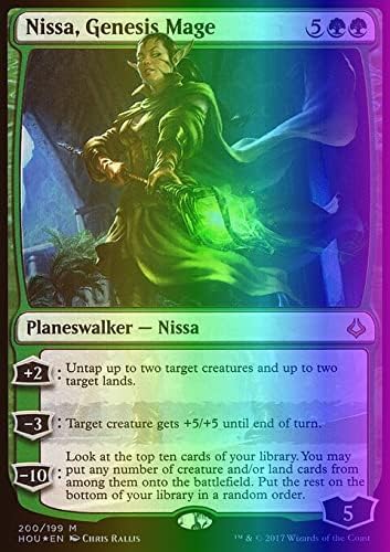 MTG Magic: The Gathering - Nissa, Genesis Mage (200) - Impresión en lámina 20095FO Hora de la devastación HOU