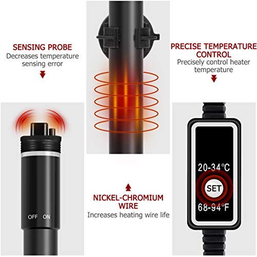 image for POPETPOP [Upgraded 400W Aquarium Heater - Submersible Titanium Fish Ta