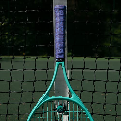 Get A Grip - Custom Tennis Racket Grip Tape - Anti-Slip/Quick-Drying Tennis Overgrips - Precut Badminton Racket Grip with Finishing Tape (Serve It Up Pack, 3 Grips (15% Discount))