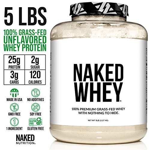 Grass Fed Protein Bundle: 5LB Unflavored Naked Whey and Naked Sugar Cookies 12 Pack - Image 4