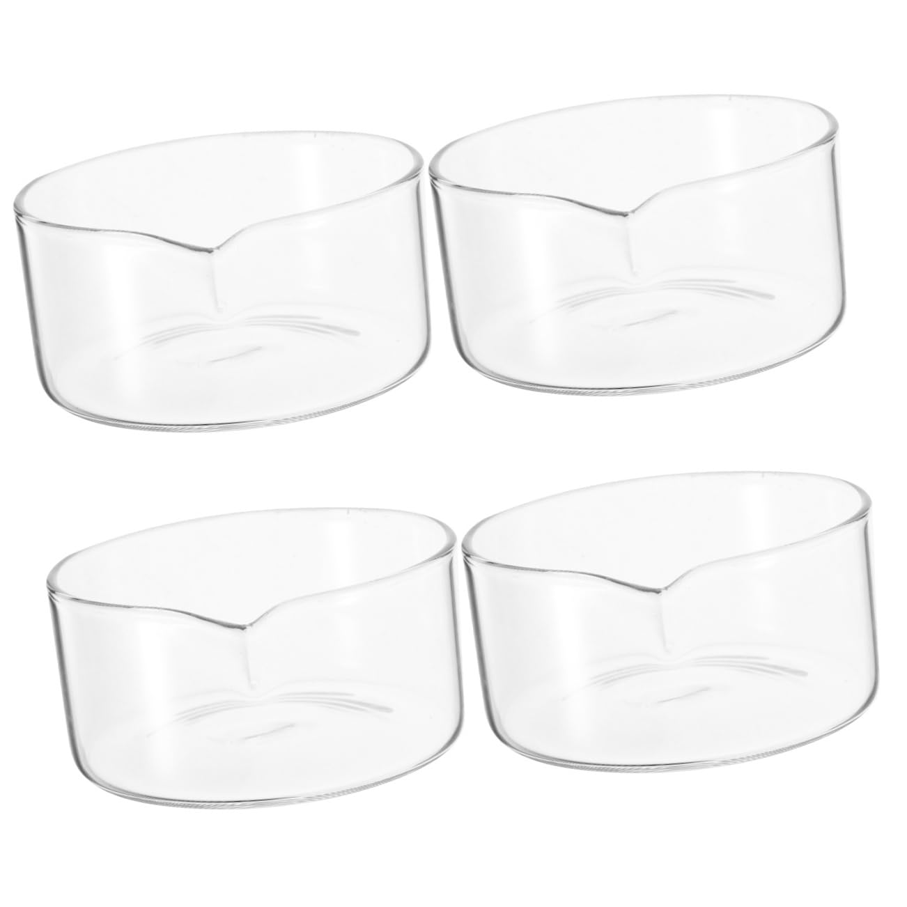 iplusmile 4 Stück Kristallisationsschale Aus Glas Laborinstrumente Verdunstungsschale Kristallisationsschale Glas Petrischale Aus Glas