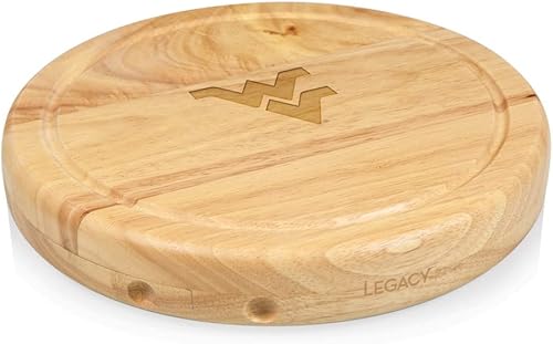 PICNIC TIME NCAA Circo - Juego de tabla de queso y cuchillos, juego de tablas de charcutería, tabla de cortar de madera