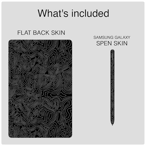 Image of Capes Tablet Skins Compatible with Samsung Galaxy Tab S9 FE Plus | Ultra-Thin Protective Film | Anti-Scratch Vinyl Decal Skin | Not Case /Cover (Galaxy, Back Skin + S Pen Skin)