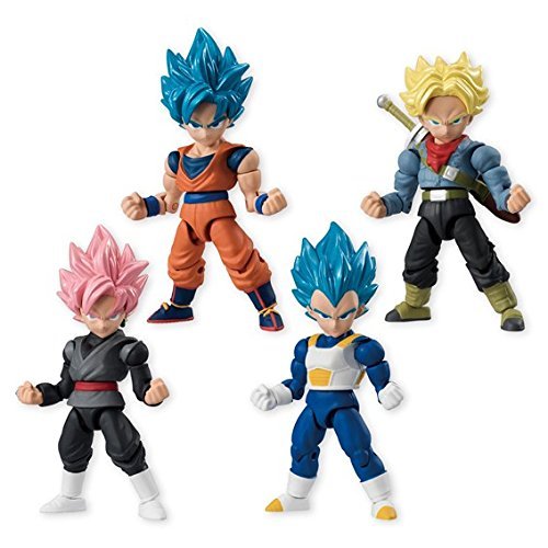 Dragon Ball Super 66 Action Dash Super Saiyan Character Mini Action Toy Figure Statue Set of 4 approx. 66mm / 2.6