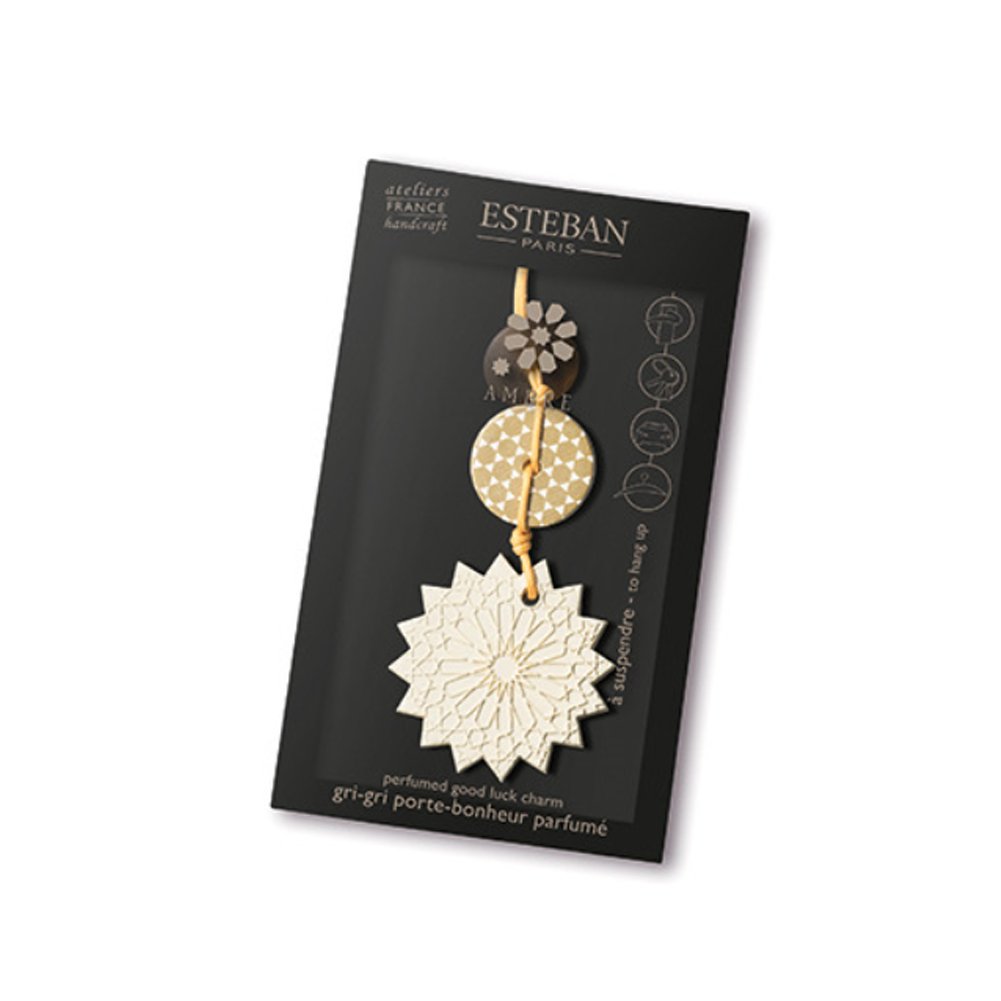 EstebanGood Luck Charm Ceramic Air Freshener, Ambre