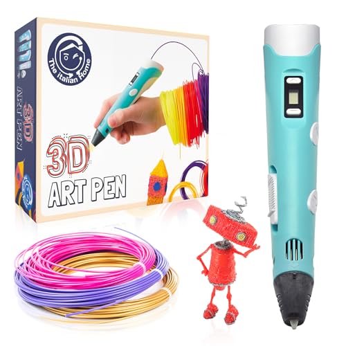 The Italian Home® Stylo 3D + filaments PLA 36 mètres (2 fluohérents) + instructions en italien et guide illustré en cadeau - stylo 3D professionnel, choses utiles, idées cadeaux 9 The Italian Home® Stylo 3D + filaments PLA 36 mètres (2 fluohérents) + instructions en italien et guide illustré en cadeau - stylo 3D professionnel, choses utiles, idées cadeaux