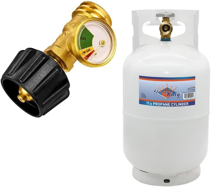 Flame King 10LB Steel Propane Tank with Type 1 OPD