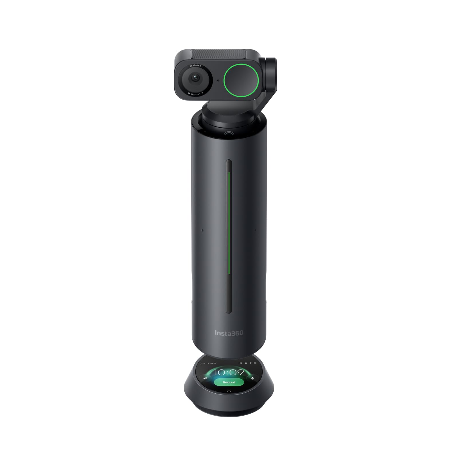 Insta360 WaveLink - 4K Konferenzraum-Freisprecheinrichtung und Kamera, Lautsprecherverfolgung, 5 m 360° Sprachabnehmer, Rauschunterdrückung, KI-Transkription und Zusammenfassungen, Plug & Play
