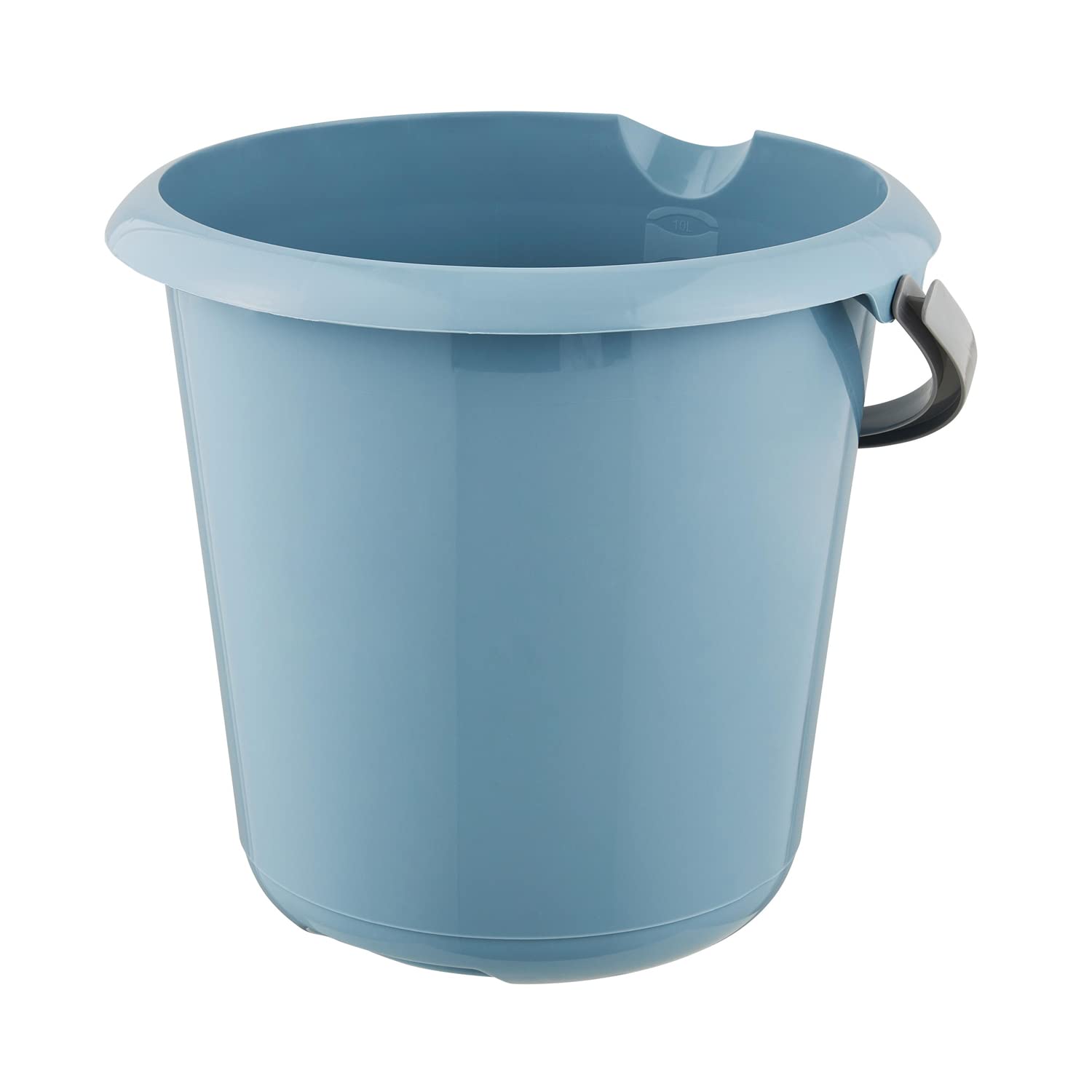 keeeper Seau avec Graduation Intégrée et Poignée Ergonomique, 10 L, Mika Eco Line, Eco Bleu