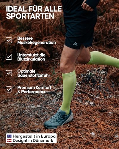 Kompressionssocken von Danish Endurance für Sportler