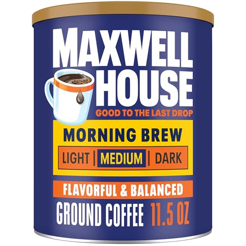 Image of Maxwell House Morning Boost Medium Roast Ground Coffee (11.5 oz Canister)