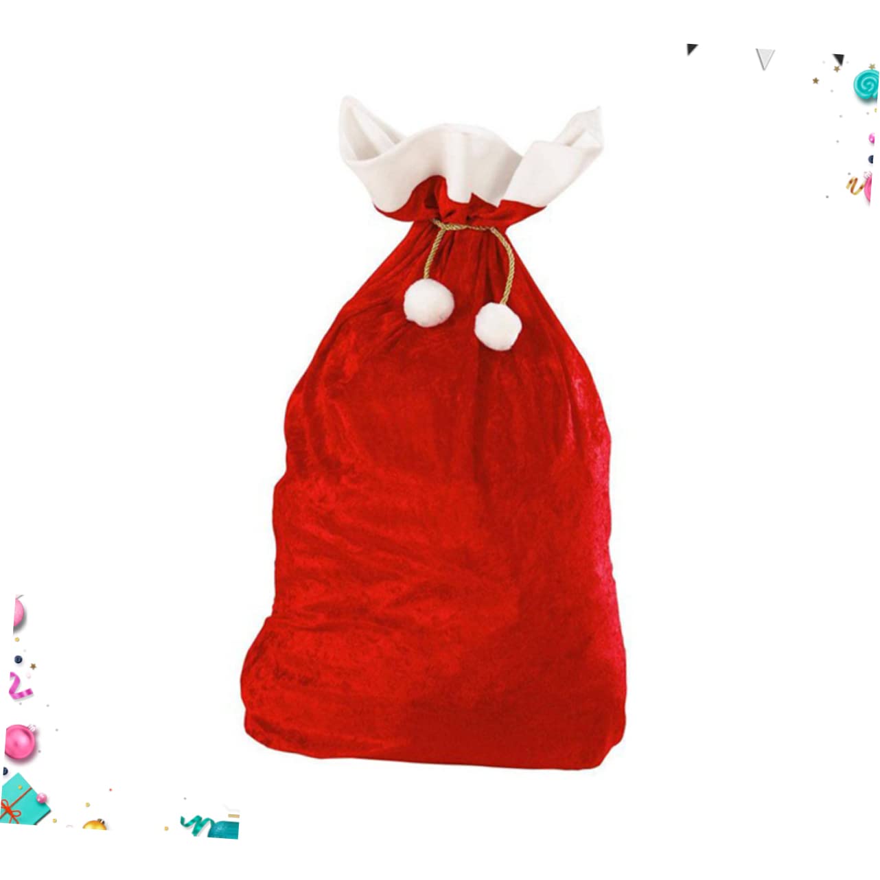 jojofuny Borse Rosse per Bambini Sacchetti di Favore di Festa di Natale Sacchi di Natale Carta Imballaggio Sacchetto di Caramelle Sacchetti di Souvenir Borse di Stoccaggio Utensili di