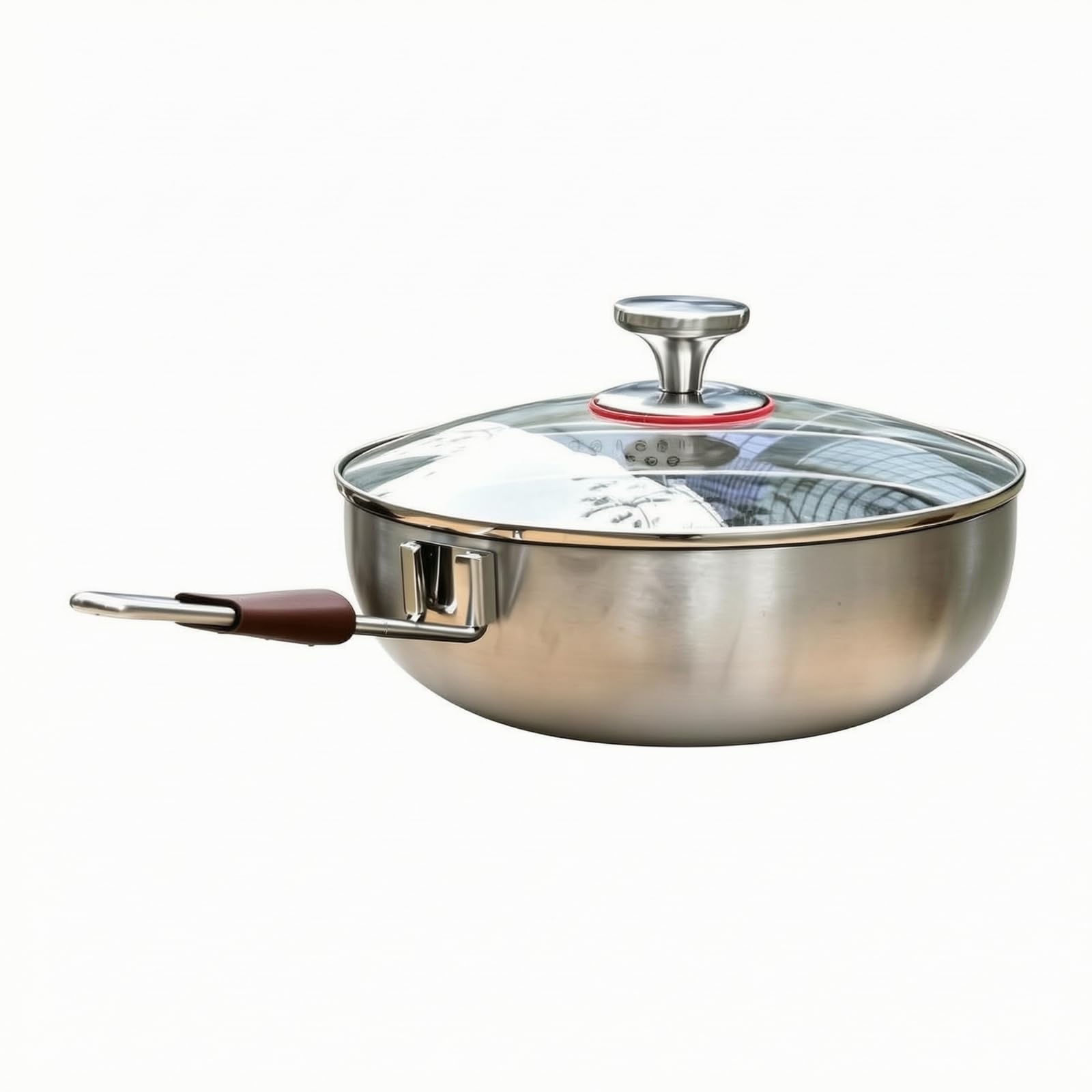perfk Sauteuse avec Couvercle En Verre, Couvercle Poêle 26CM