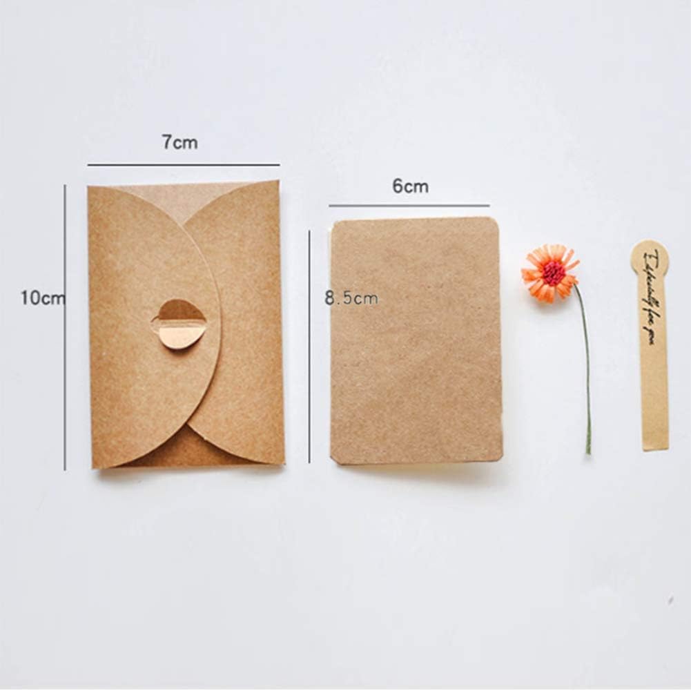 KASTWAVE 4 Pack Flower Pattern Thank You Card Handmade Invitation Greeting Card Wish Card for Wedding Birthday Festival