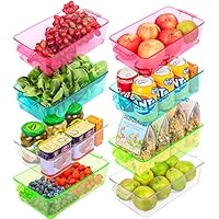 8-Pack WBGD Eco-friendly Refrigerator Organizer and Storage Bins