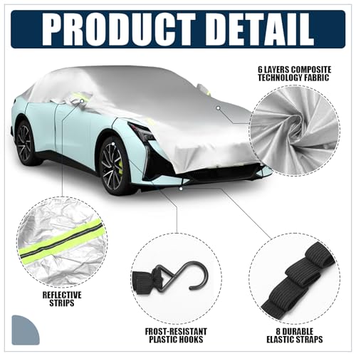 Canchiing Silver Half Car Cover