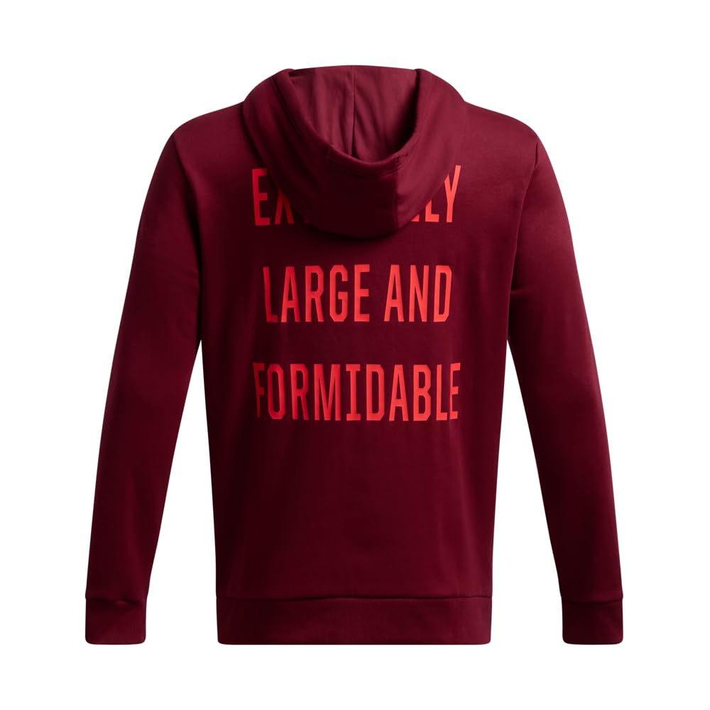 Under Armour Project Rock Red One E.l.f. Hoodie Sudadera con Capucha Hombre (Pack de 1)