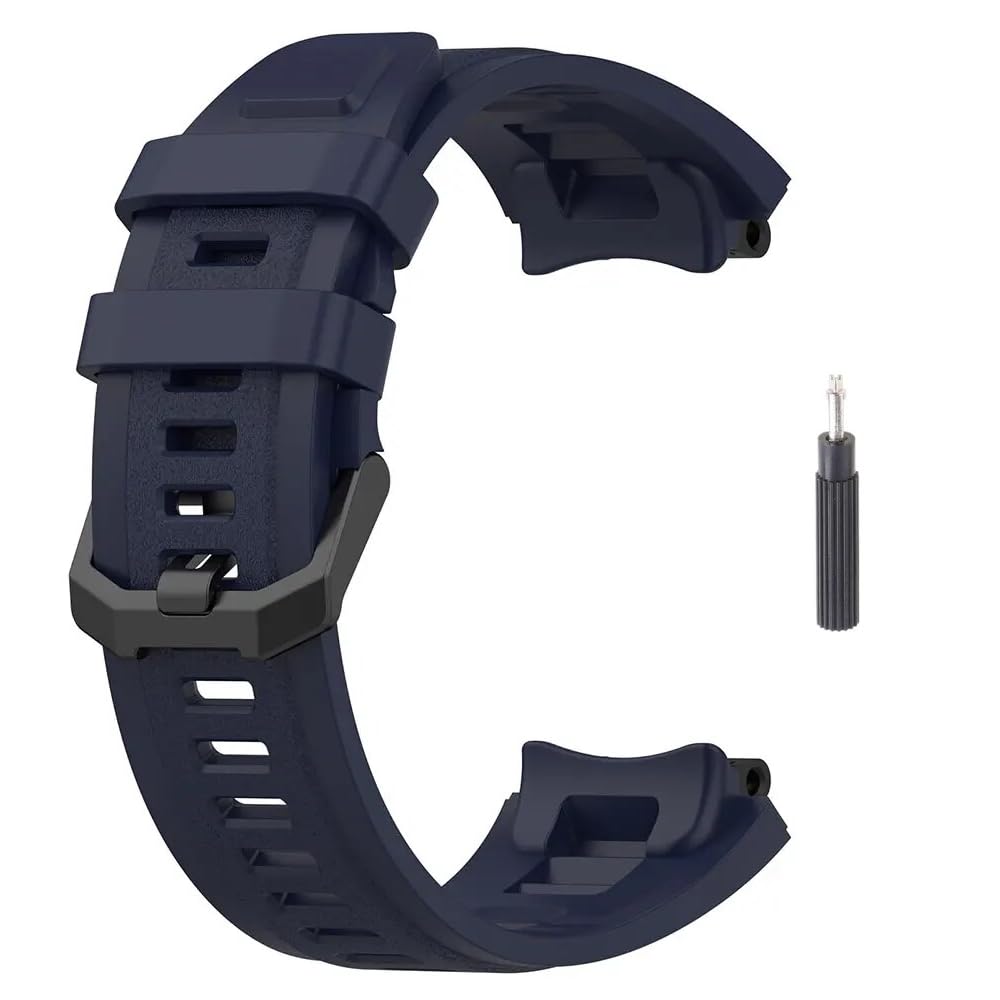 Soft Silicone Strap Band Compatible with Amazfit T-Rex 2 | Adjustable Silicone Rubber Band with Installation Tool for T Rex 2-image-27