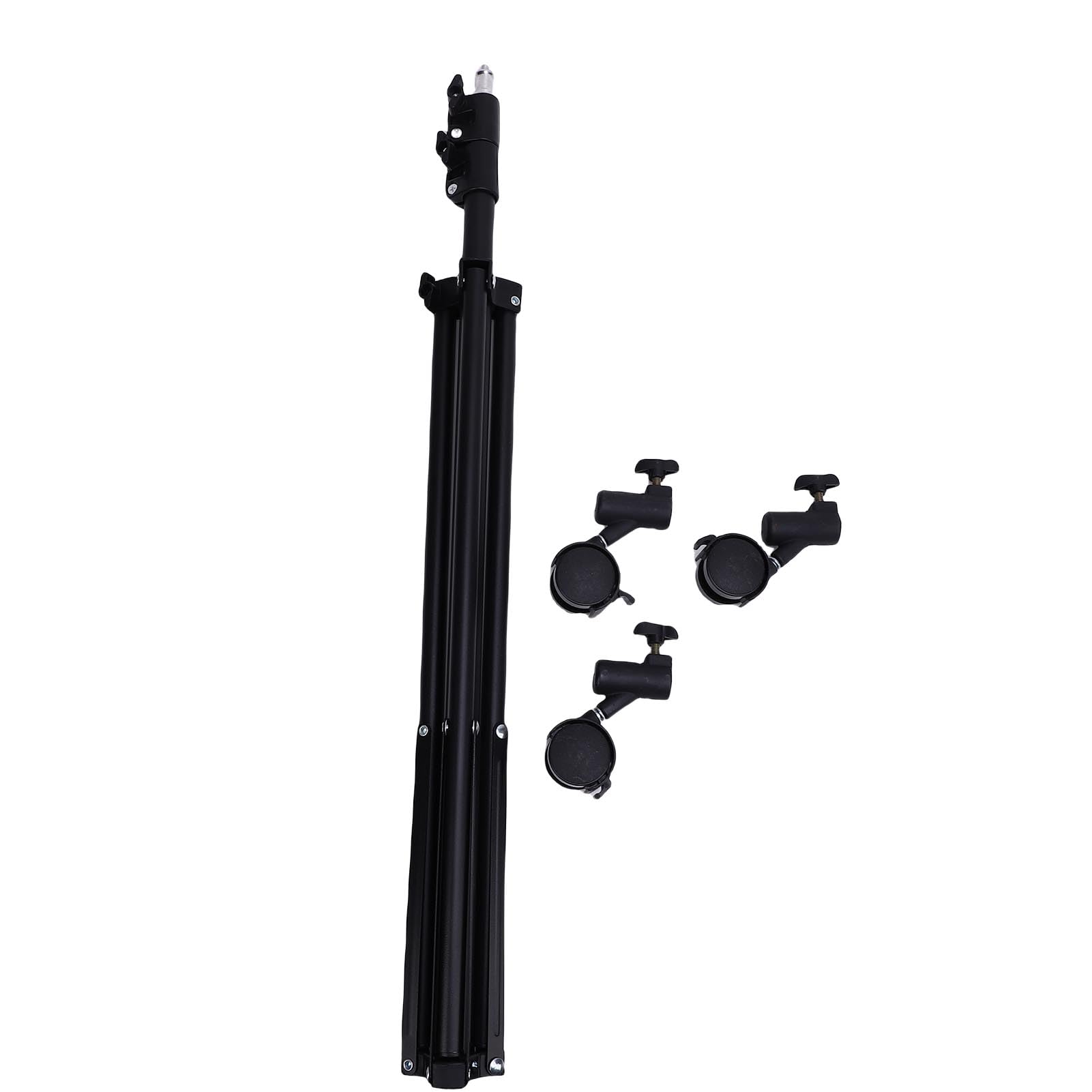 Tangxi Statyw Fotograficzny z Kółkami, Składany Teleskopowy do Fotografii | Light Tripod Stand with Casters, for Live Streaming Video Recording, 3 Wheel Brakes