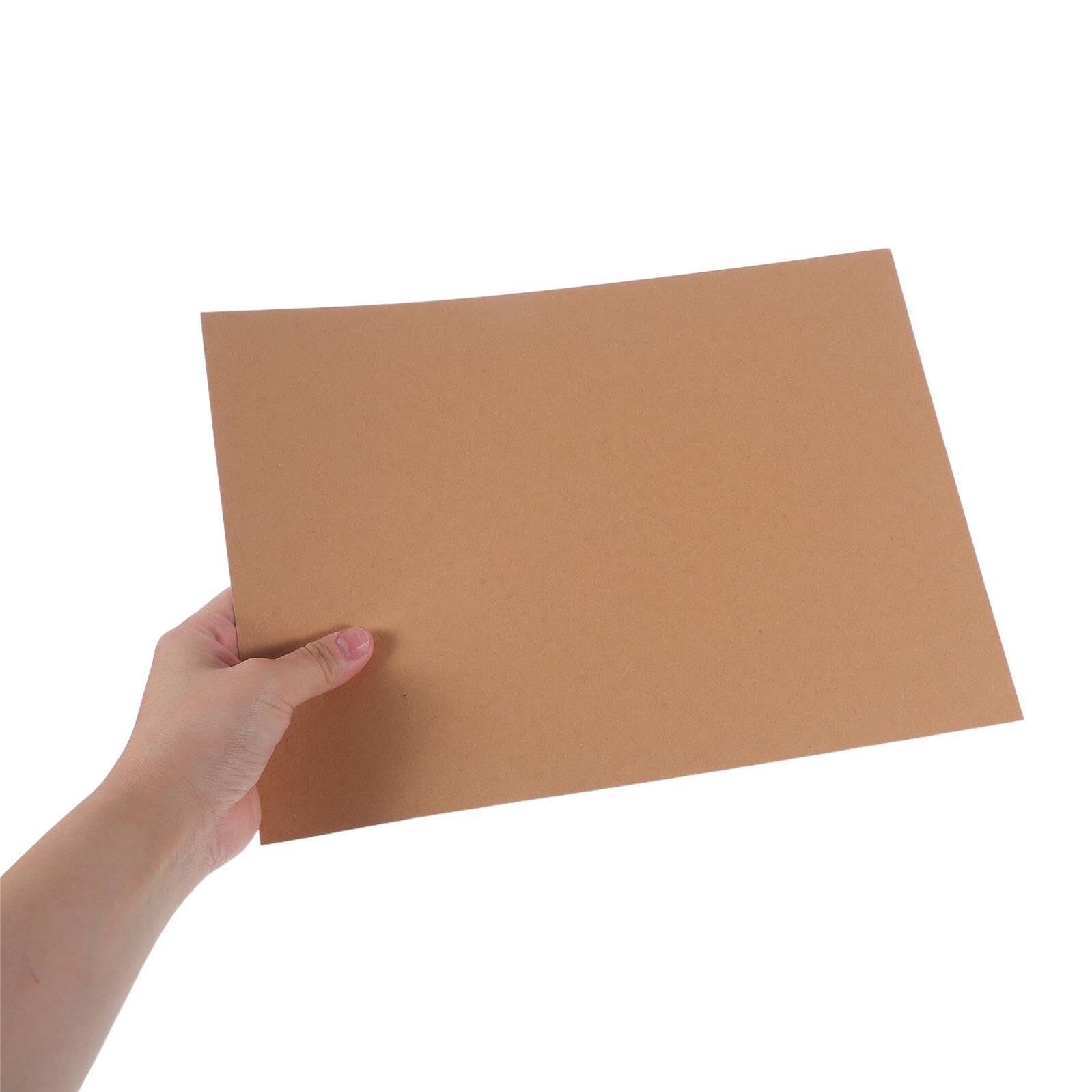 TINEASUR 120 Arkuszy Arkuszy Gruby Brązowy Papier Kraft Do Pasteli i Akwareli Karton Do Ręcznie Robionych Kartek Papier Kraft bez Nadruku Szkicowania i Kreatywnych Projektów Plastycznych