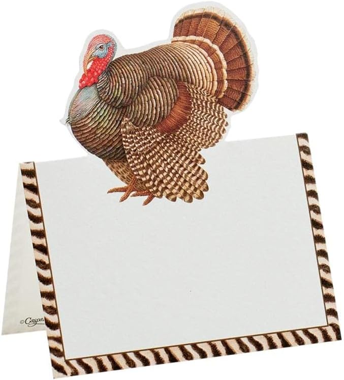 Caspari Thomas T. Byrd Die-Cut Place Cards, 40 Included