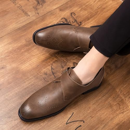 YZABEL Men's Faux Patent Leather Tuxedo Dress Shoes, Fashion Casual New Business Shoes Business Work Office Dress Shoes for Dating Prom Business Work2