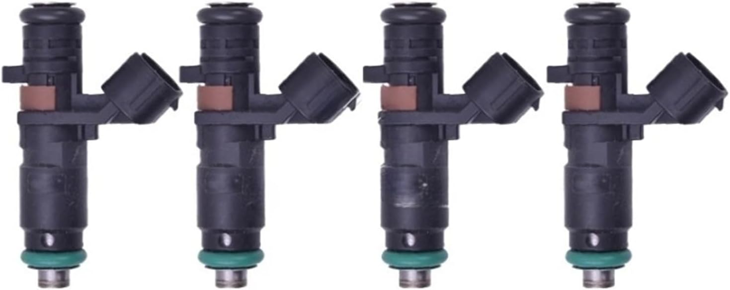 4X OE CE6465 Fuel Injector Nozzle Bico Flow Matched Compatible with Gasoline Petrol Car D242S13220 Injection 1Hole Direct Replacement High Performance Fuel Injection Kit